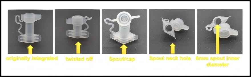 Characteristic of plastic spout cap for shampoo (HL060L)